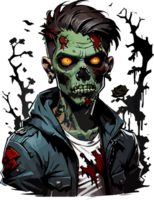 zombie mascotte logo ai generatief png