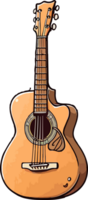 akustisch Gitarre png Clip Art ai generativ