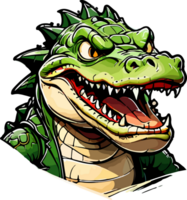 Alligator Illustration Clipart AI Generative png