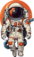 astronauta completo da uomo cartone animato portafortuna ai generativo png