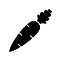 Zanahoria icono vector diseño modelo sencillo y limpiar