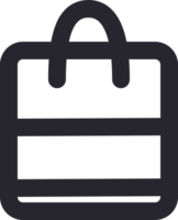 Shopping Bag Icon. Template png, transparency. png