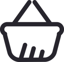 Shopping handle basket icon. For web template and app. PNG, transparent. png