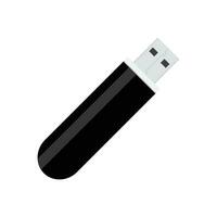 destello conductor USB aislado en wihite antecedentes. destello USB conducir palo, memoria almacenamiento equipo vector. portátil dispositivo para almacenamiento informacion ilustración vector