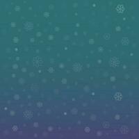 Background with snowflake snowfall. Abstract  mysterious purple and green background. Christmas vector card. Winter Christmas and New Year background. Vector illustration.