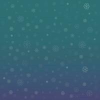 Background with snowflake snowfall. Abstract  mysterious purple and green background. Christmas vector card. Winter Christmas and New Year background. Vector illustration.