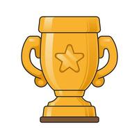 Vector illustration of a champion's cup.