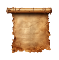 alt Papier rollen uralt Papyrus - - generativ ai png