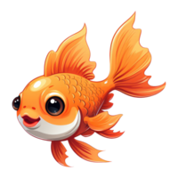 cute goldfish . AI Generated png