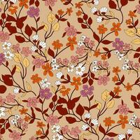 floral abstract pattern suitable for textile and printing needs vector