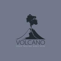 volcano logo vector