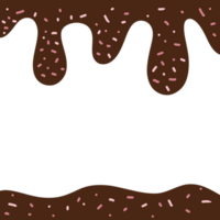 Melted Drips Shape Illustration. png