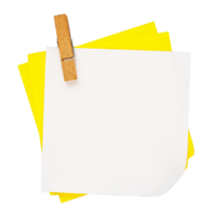 note paper with wood clips png