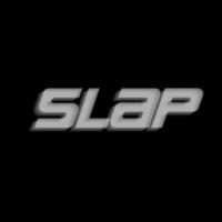 Slap typography on black color vector