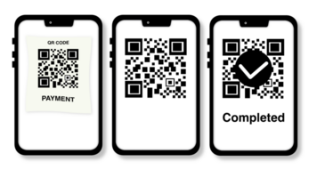 Handy, Mobiltelefon Telefon zu Scan ein qr Code, Scan qr Code eben Symbol mit Telefon, Barcode, Smartphone liest Bar Code, modern Technologien und Innovationen, elektronisch Handel, online Einkaufen, Marketing online png