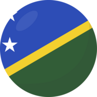 Salomón islas bandera circulo 3d dibujos animados estilo. png