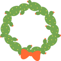 Christmas Cactus Wreath png
