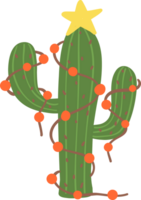 Natale cactus cowboy cartone animato disegno png