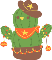 Christmas Cactus Snowman png