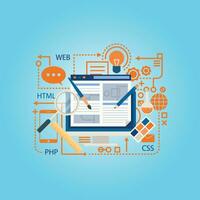 desarrollo y diseño - 1 vector