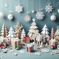 Enchanting Yuletide - Whimsical Papercraft Creations Bring Christmas Magic to Life photo