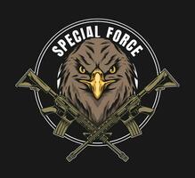 special force military badge design vector