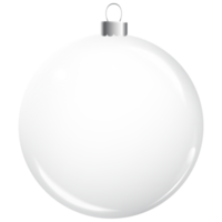 jul glas boll. xmas boll realistisk dekoration bakgrund. png