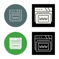 Www Vector Icon