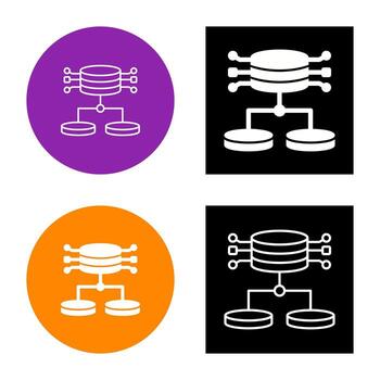 icono de vector de datos estructurados