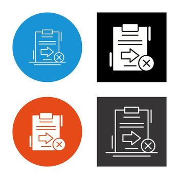enviar icono de vector fallido