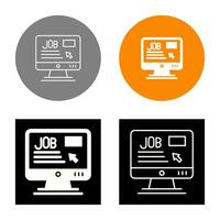 Online Job Vector Icon