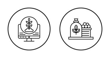 Plant and Harvest Icon vector