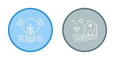 Idea and Smart Farm Icon vector