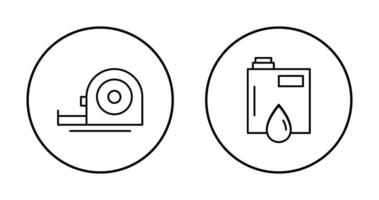 Measuring Tape and Petroleum Icon vector