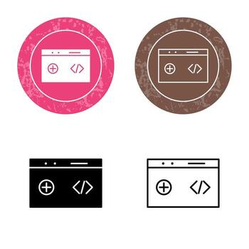 Unique Clean Code Vector Icon