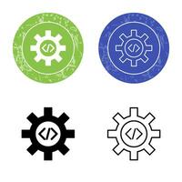 Unique Code Optimization Vector Icon