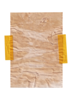 oud papier met plakband geïsoleerd png