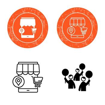 icono de vector de protesta