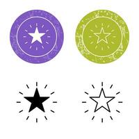 Unique Star Vector Icon