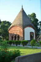 parte de el hinduismo tradicional Putia templo complejo, rajshahi. 3d obra de arte foto