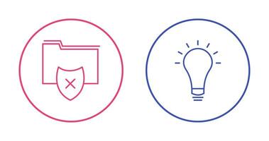 vulnerable folders and innovatives idea Icon vector