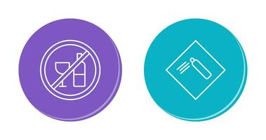 Pressurized cylinder And no drinking  Icon vector