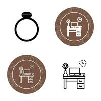 Work Table Vector Icon