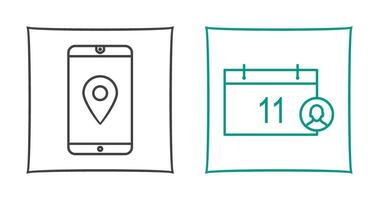 gps service and event management Icon vector