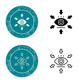 icono de vector de visualización