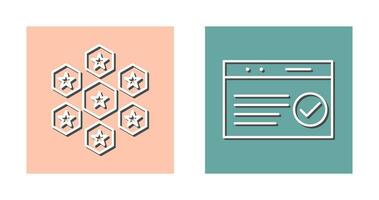 reputaion management and qc passed  Icon vector