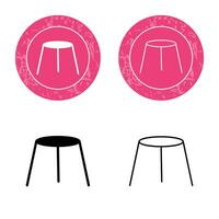 Unique Stool Vector Icon