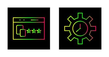 Website Promotion and Time Optimization Icon vector