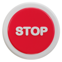 3d stop sign icon png