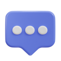 chatting commination Speech bubble 3d icon png